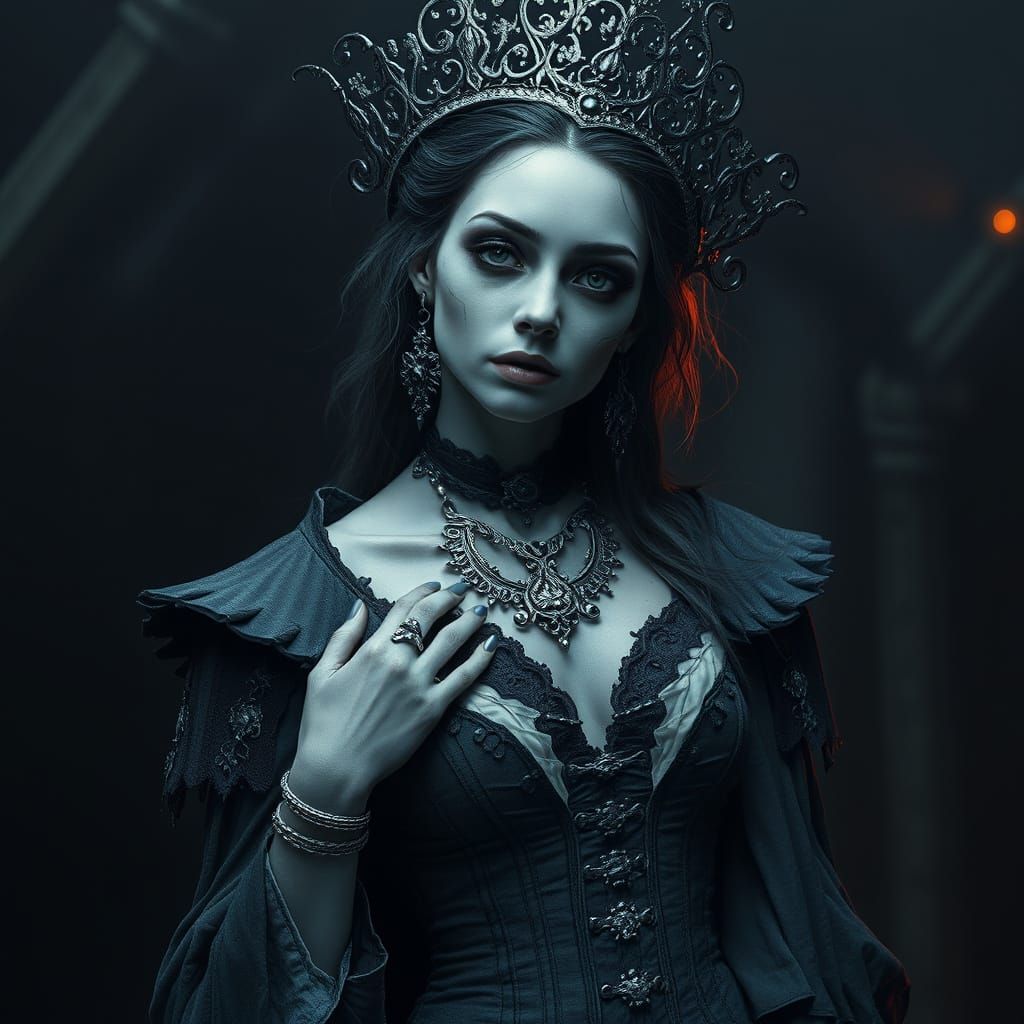 Undead Princess in Gothic Regalia