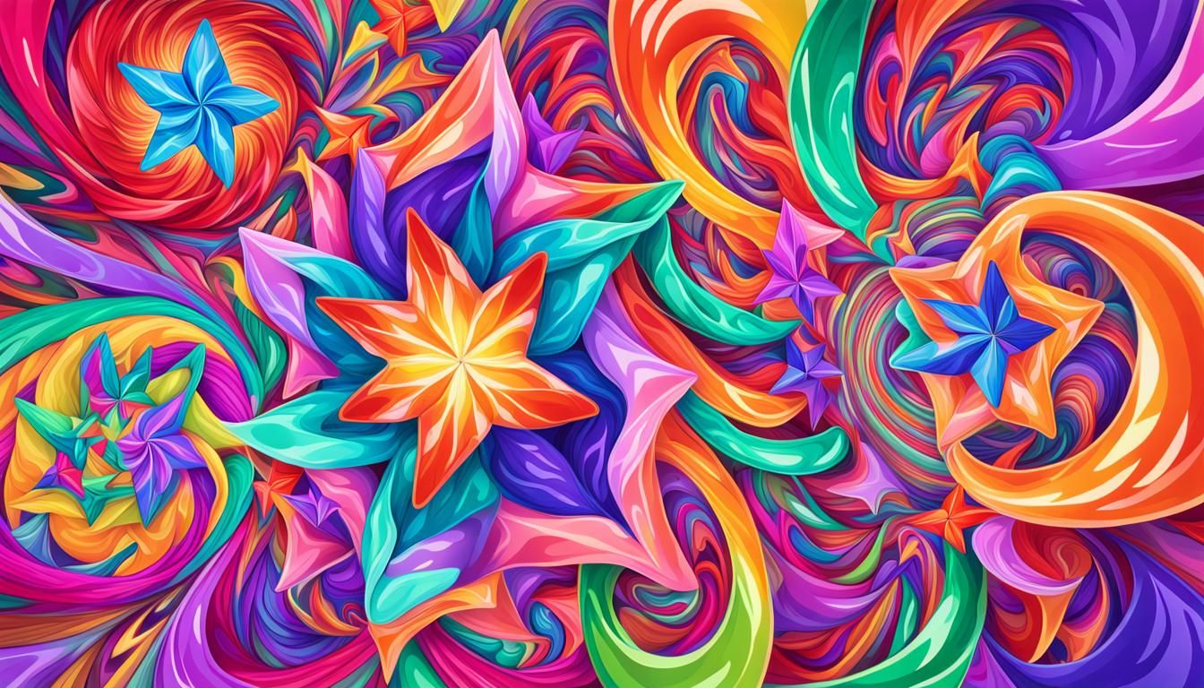 Psychedelic Jelly Stars Swirling in a Maelstrom