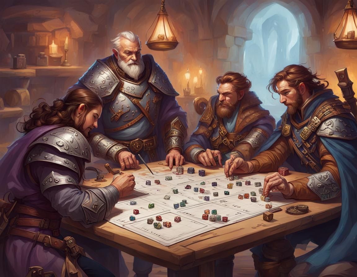 Dungeons and Dragons Game in Progress