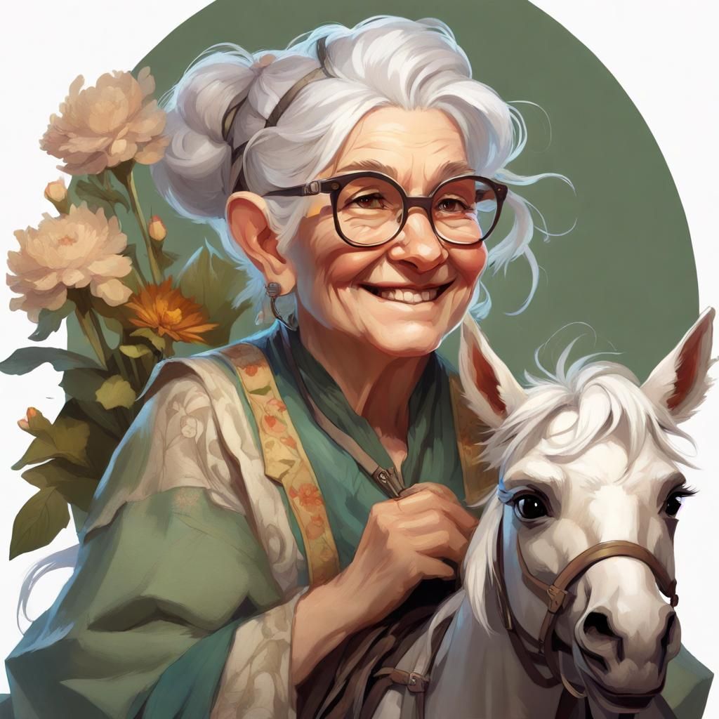 Halfling Druid Portrait in Hyperdetailed Digital Art