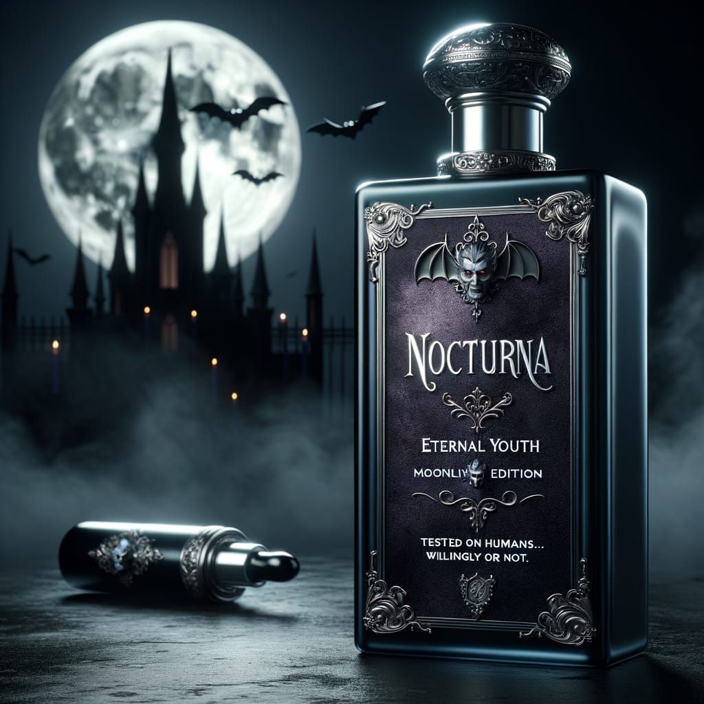 Luxurious Vampire Anti-Wrinkle Cream in Dark Glass Bottle