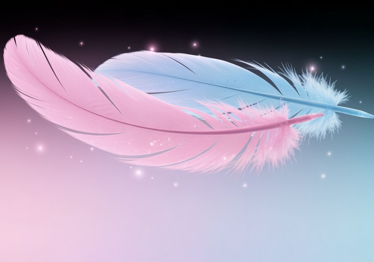 Pastel Feathers in Ethereal Soft Focus