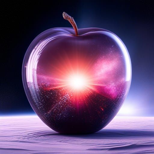 Crystal Apple Galaxy: Epic Digital Matte Painting