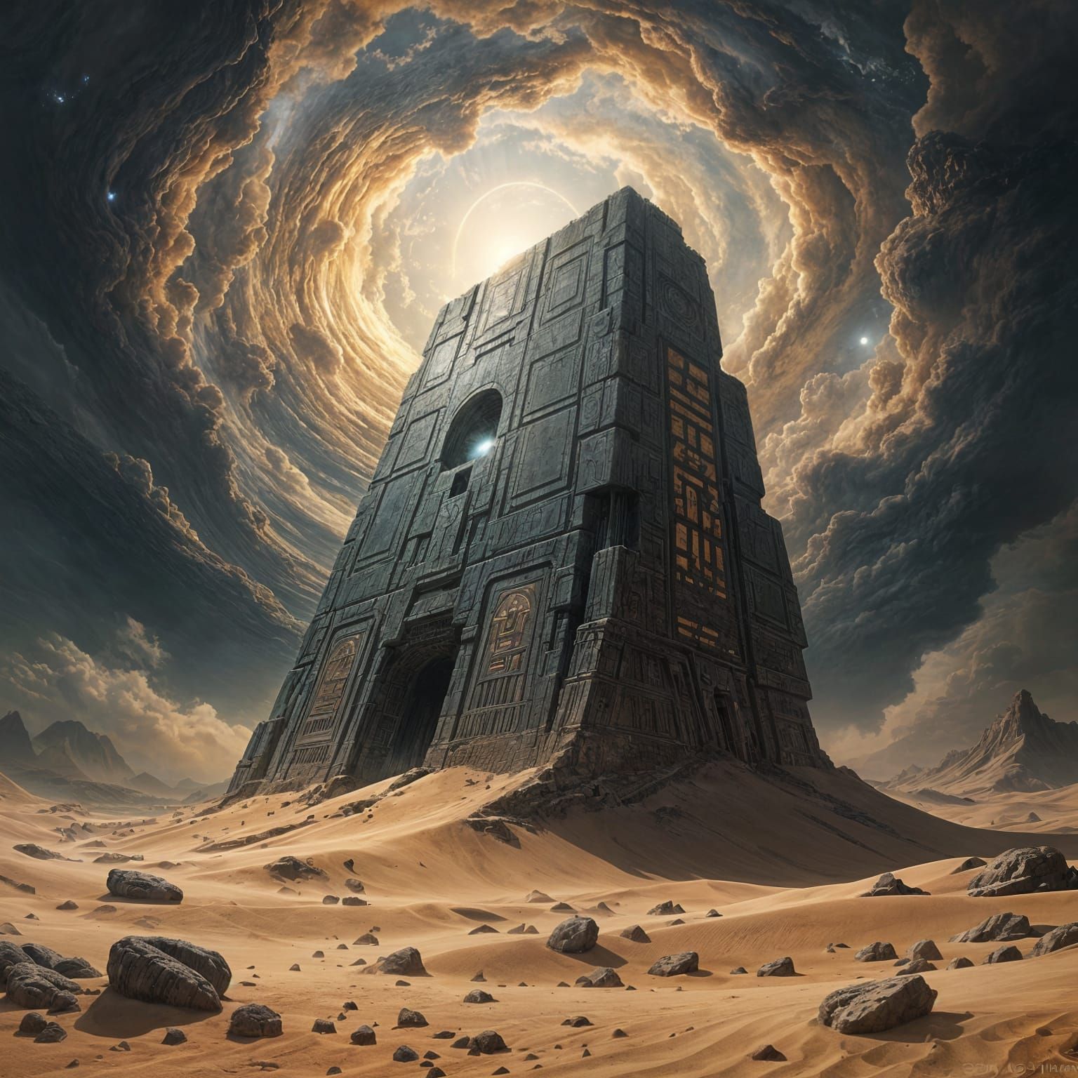 Colossal Alien Structure in Desert Sands