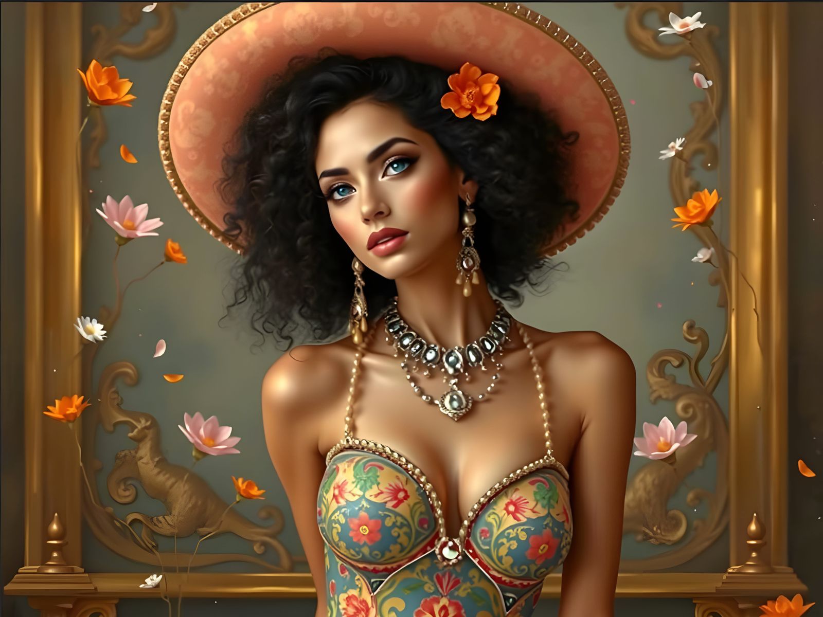 Ethereal Woman in Artistic Portrait