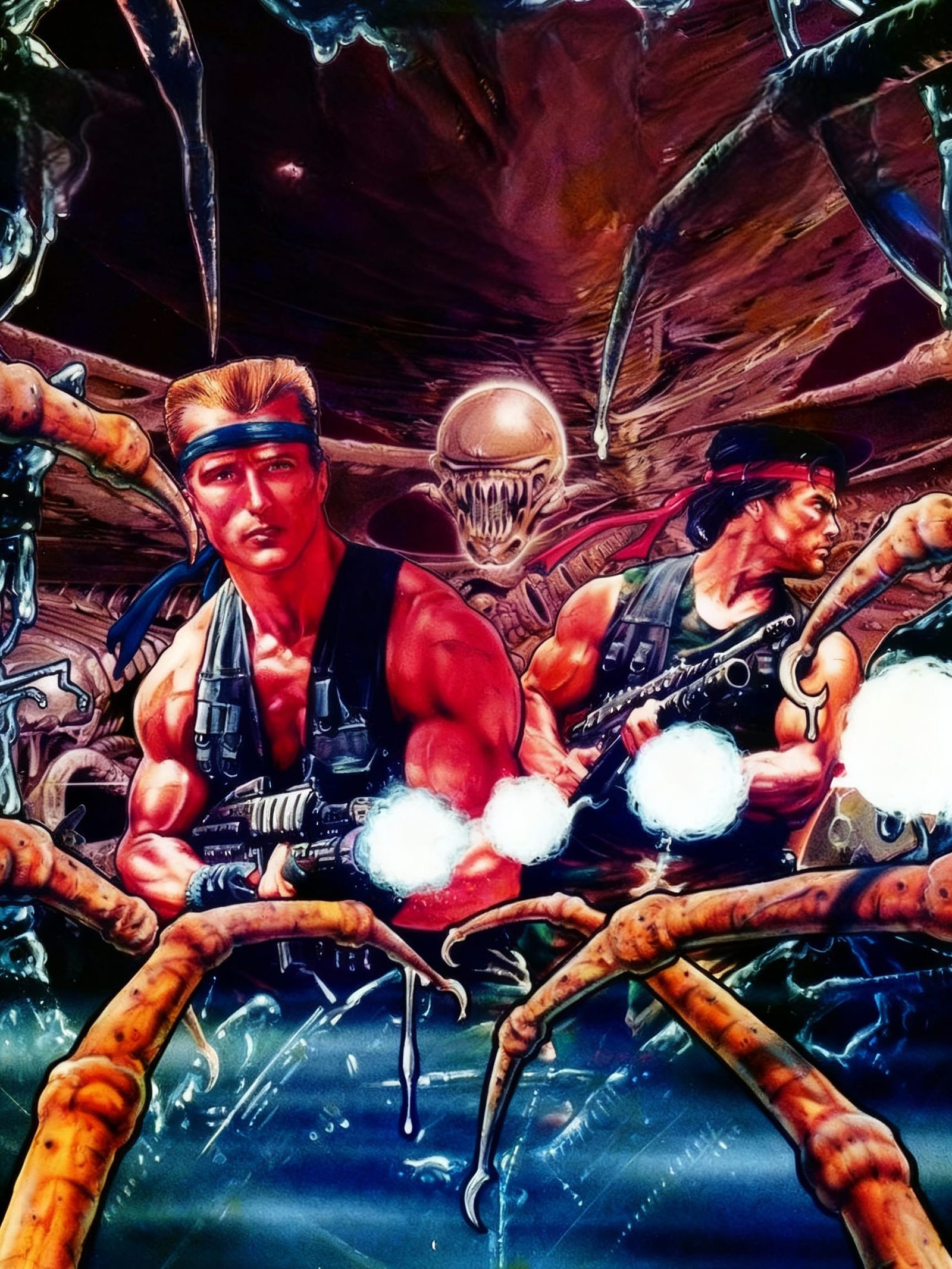 Gryzor: A Futuristic Cyberpunk Cityscape