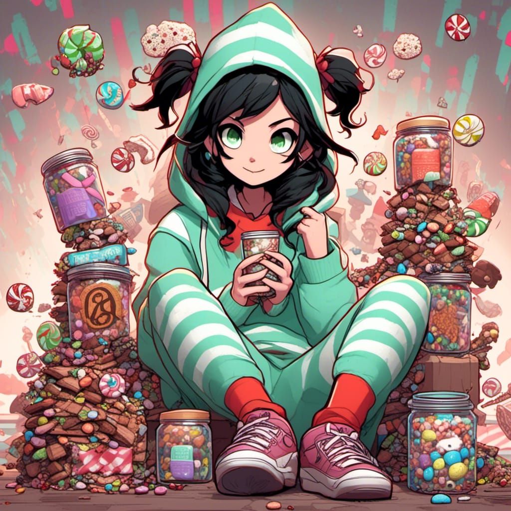 Princess Vanellope in 3D Candy Land
