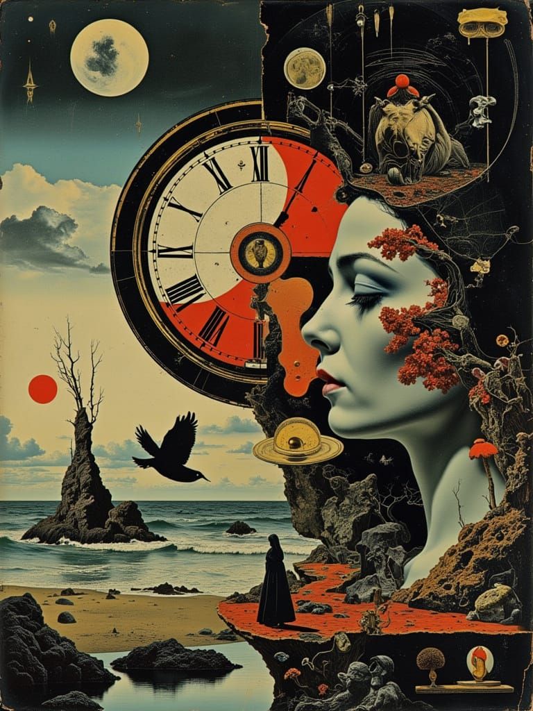 Vivid Time Slide with Surreal Kaleidoscope Effects