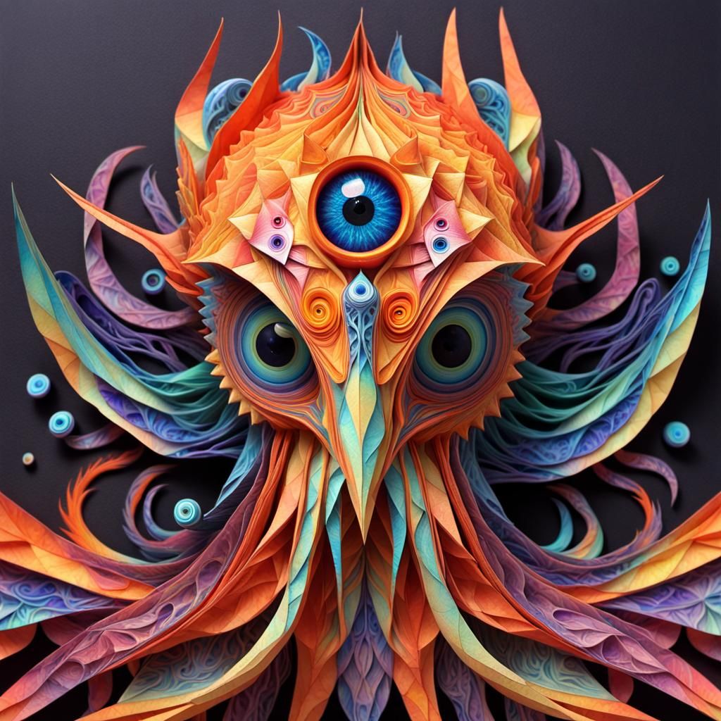 A perfect bird with an open third Eye.