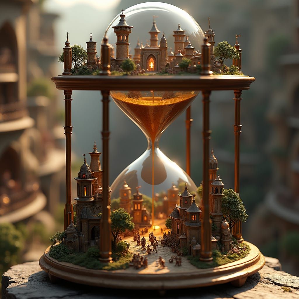 Hourglass Kingdom: Art Deco Miniature World