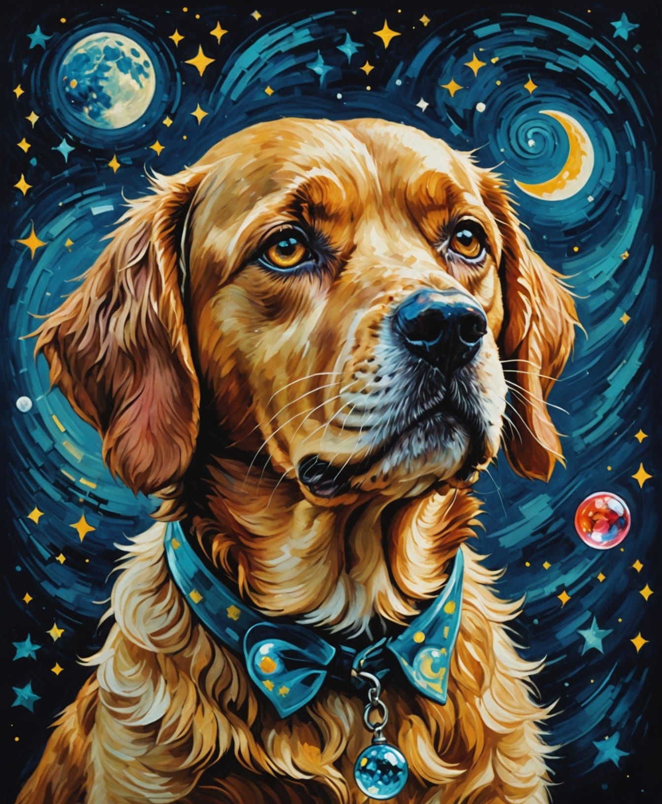 Midnight Whispers of a Canine Dreamer