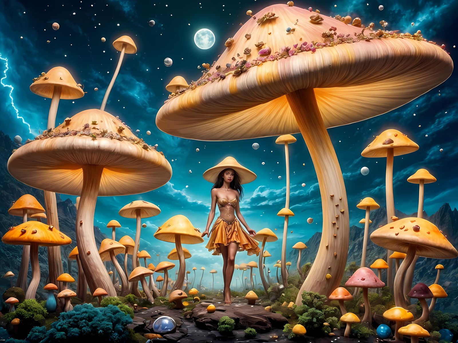 Champignons géants
