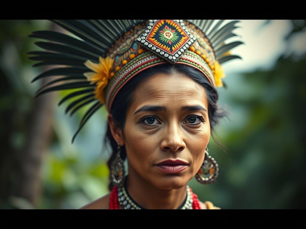 Brazilian Indigenous Woman Unveils the Nation's Beauty