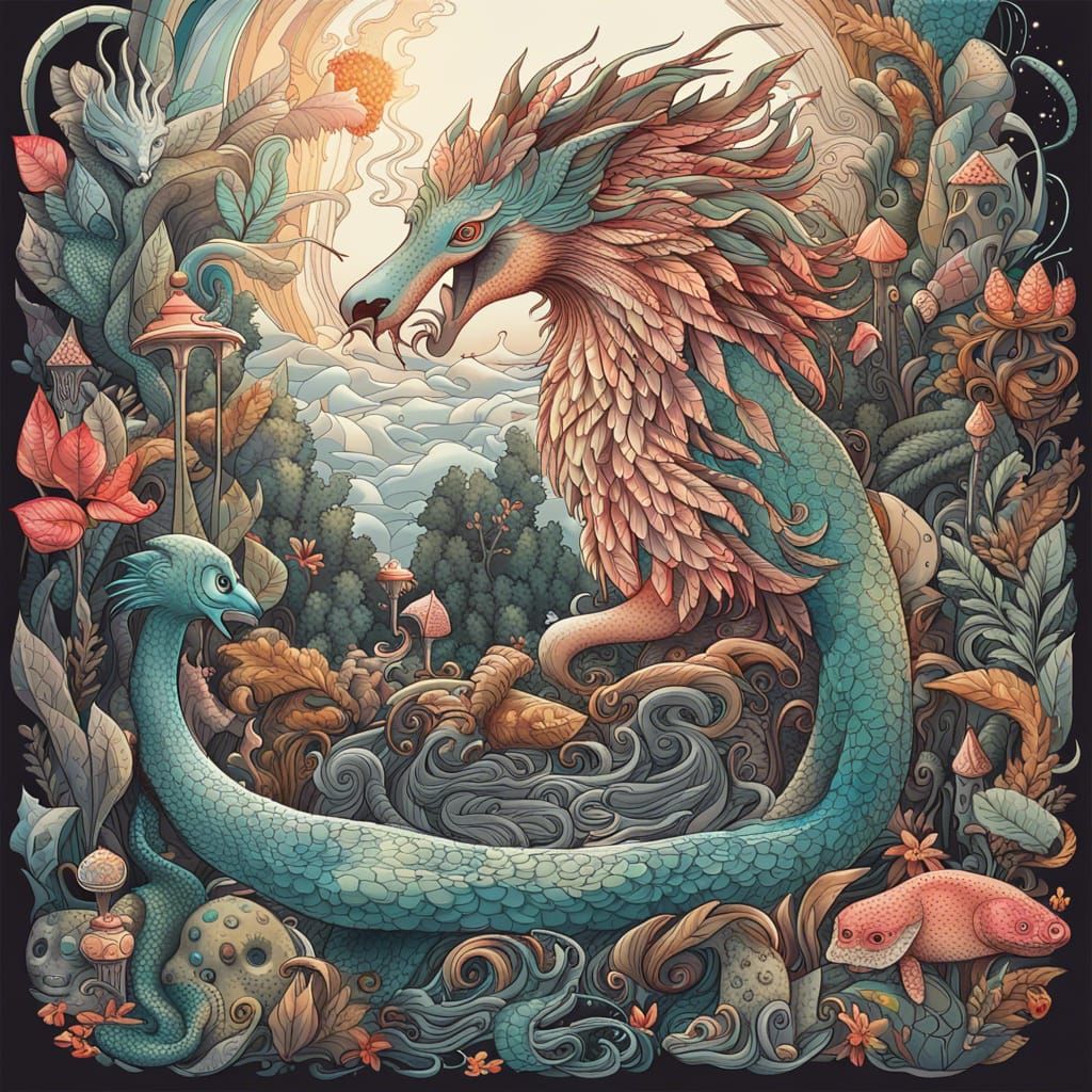 Scalable Vector Art: Magical World of Mythical Creatures