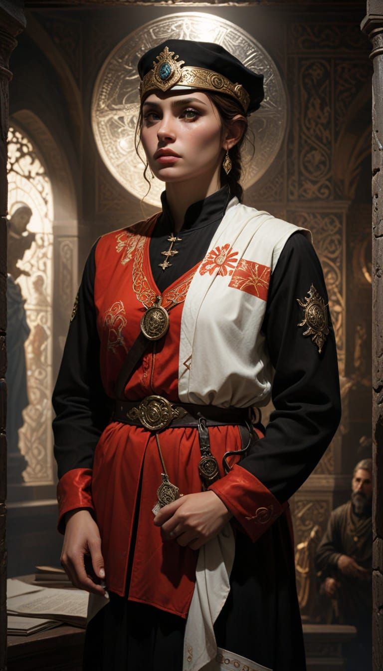 Mythological Concept Art: Lilian at Police Station