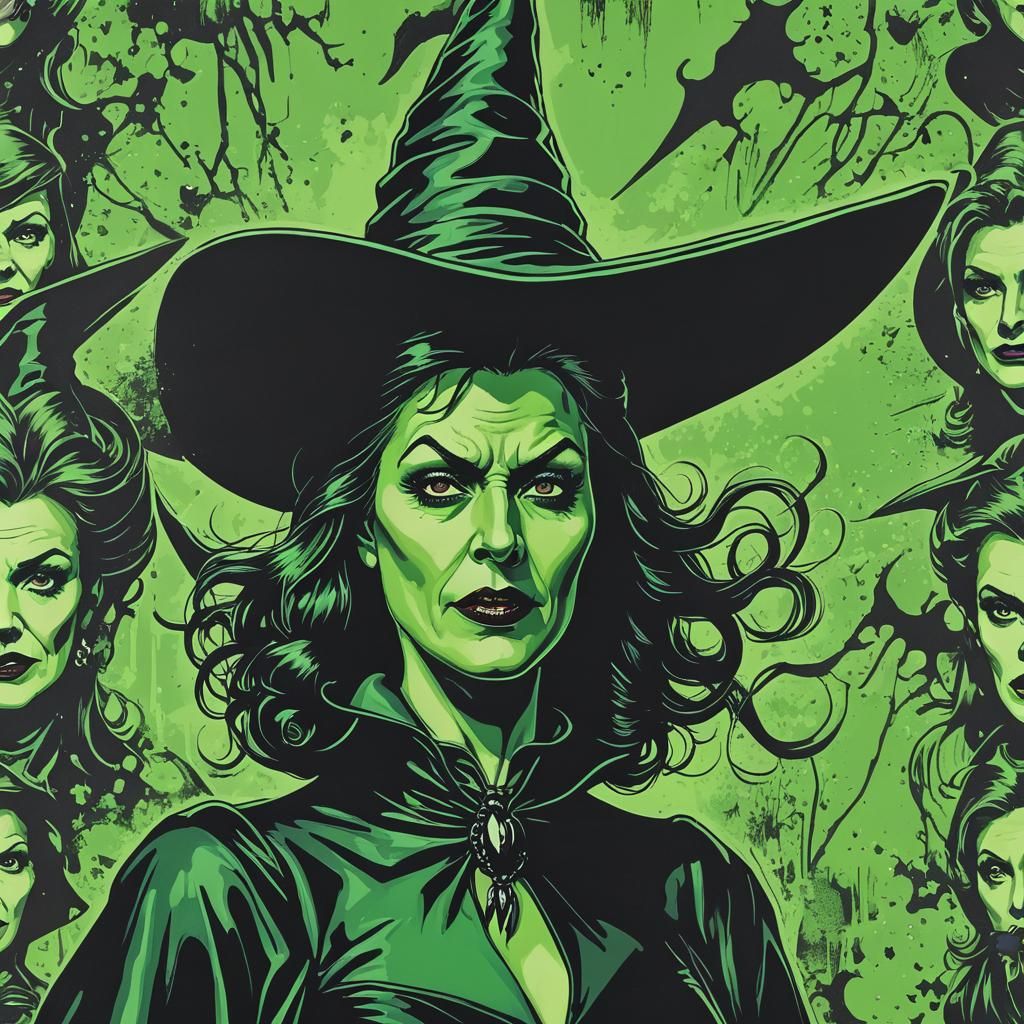 Wicked Witch of the West in Pop Art Style