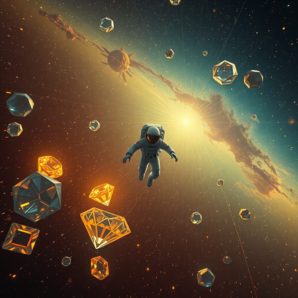 Surreal Cosmic Odyssey in Syd Mead-Inspired 8K Resonance