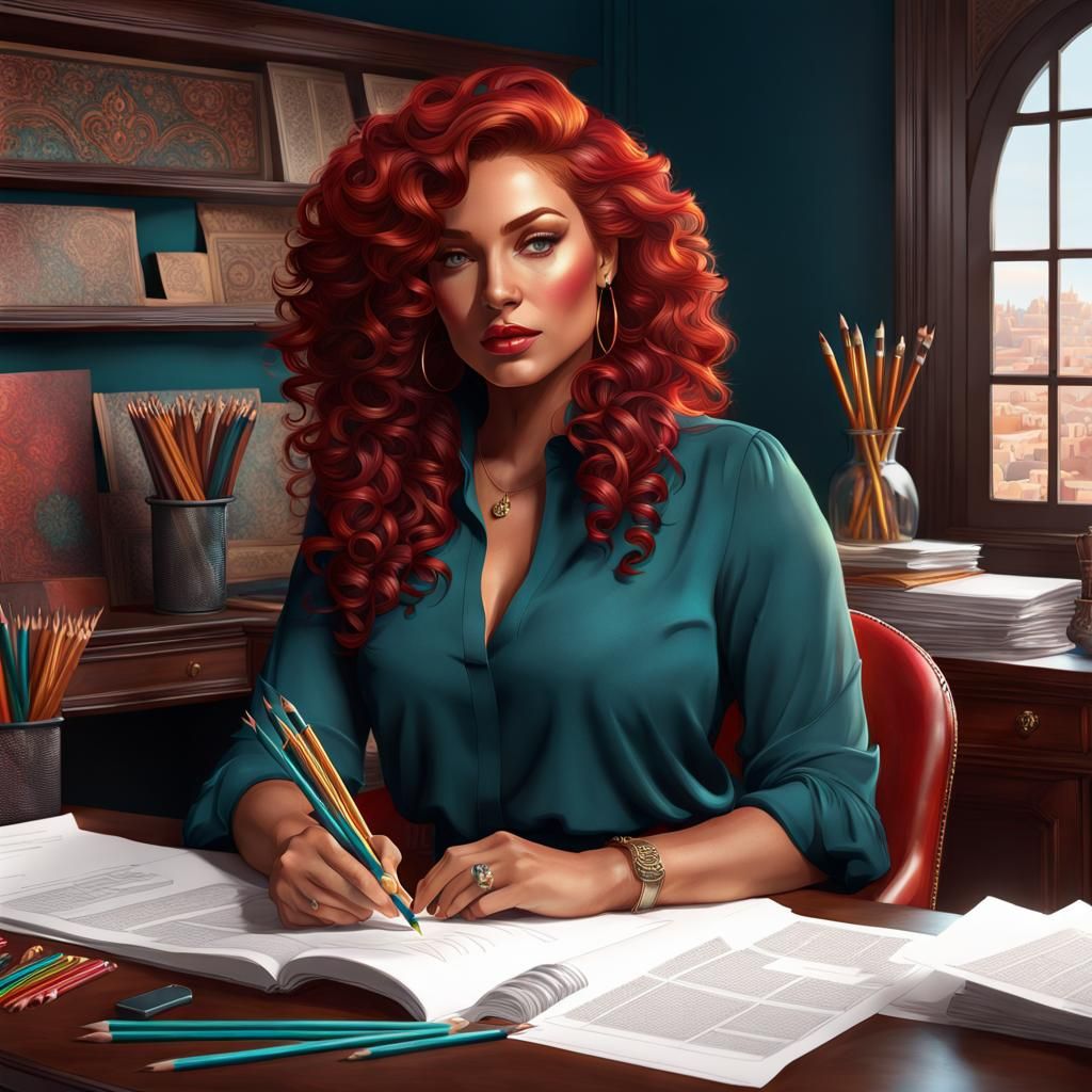 LilAch in the studio