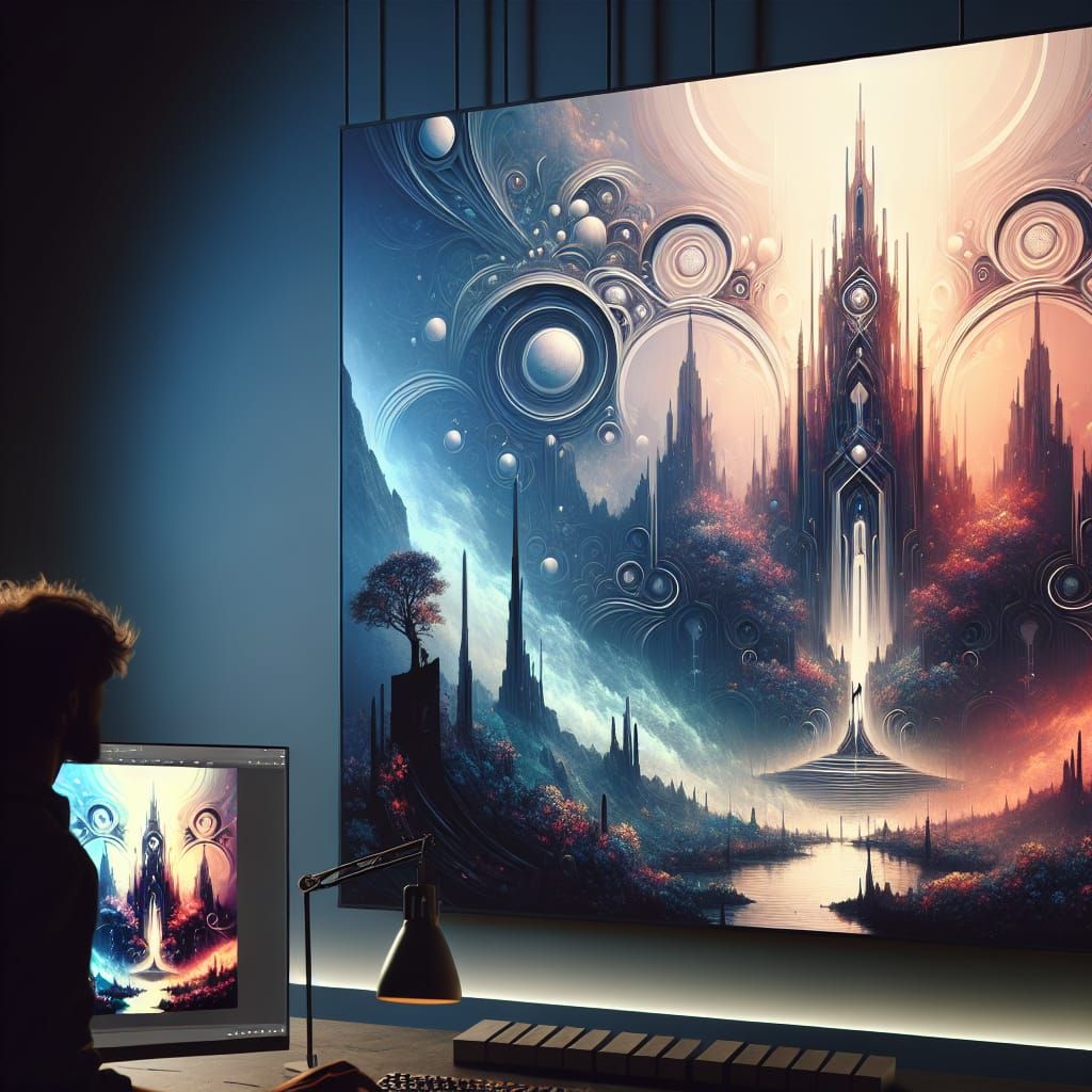 Fantastical Matte Painting for Digital Platform in 8k