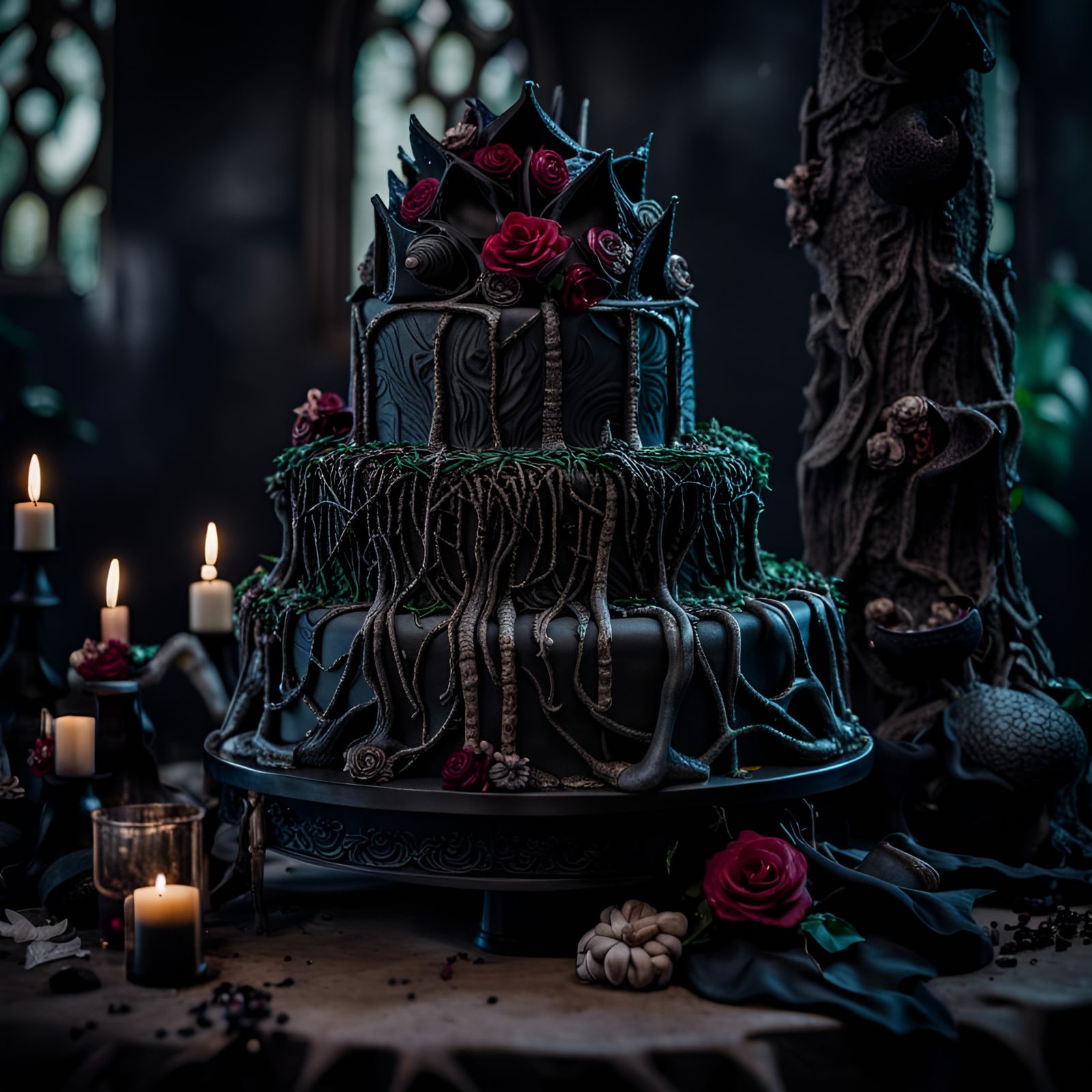 Forbidden forest cake