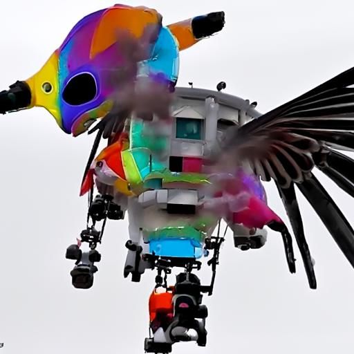 colorful bird robot