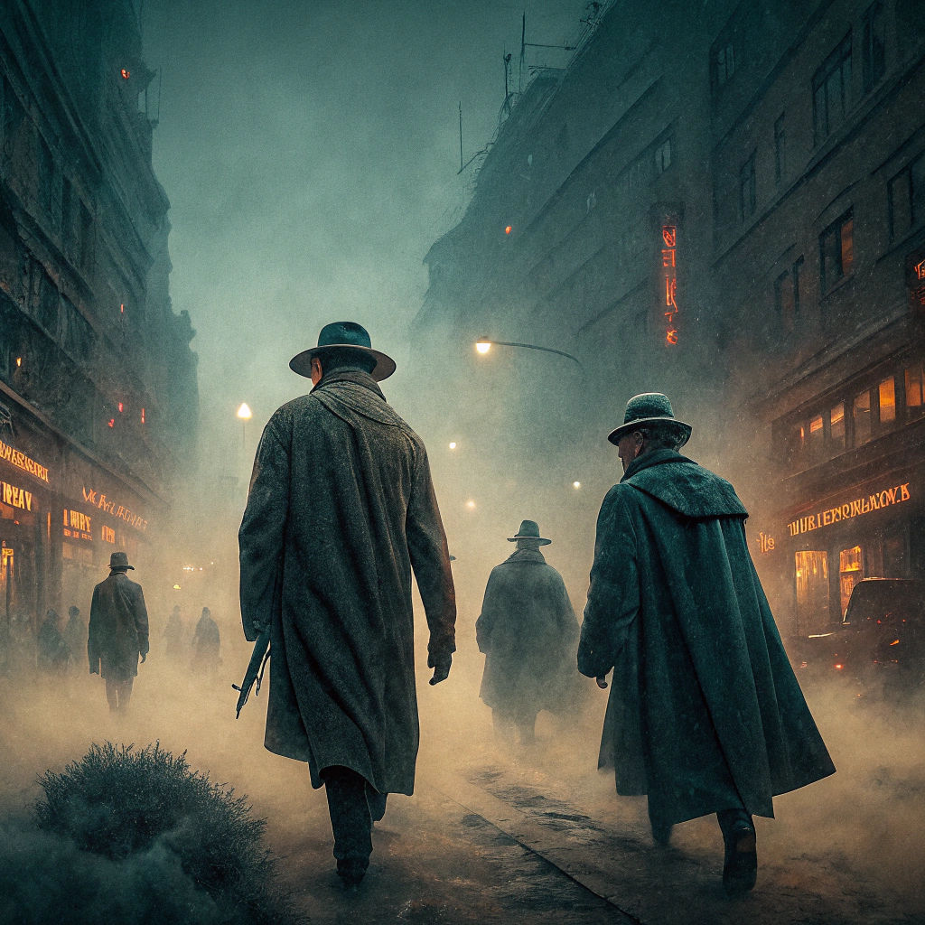 Eerie Fog Shrouds City Streets in Mystical Realism