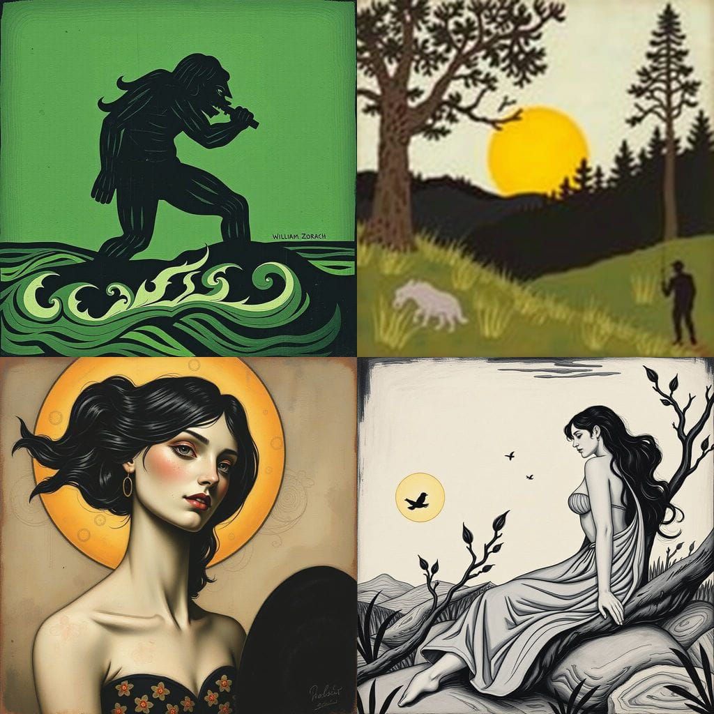 Figurative Sculpture in Modernist Style