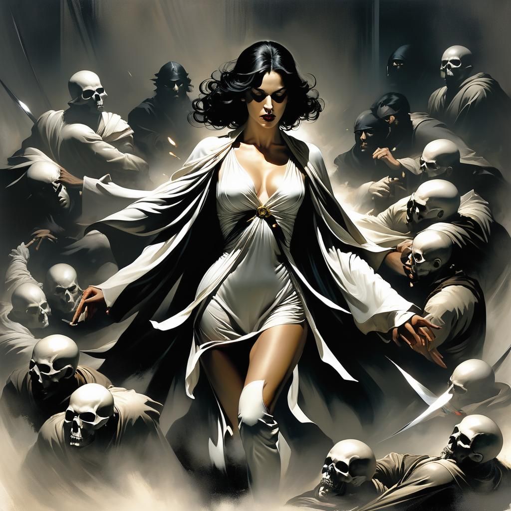 Grimdark Fantasy Art with Baroque Influences