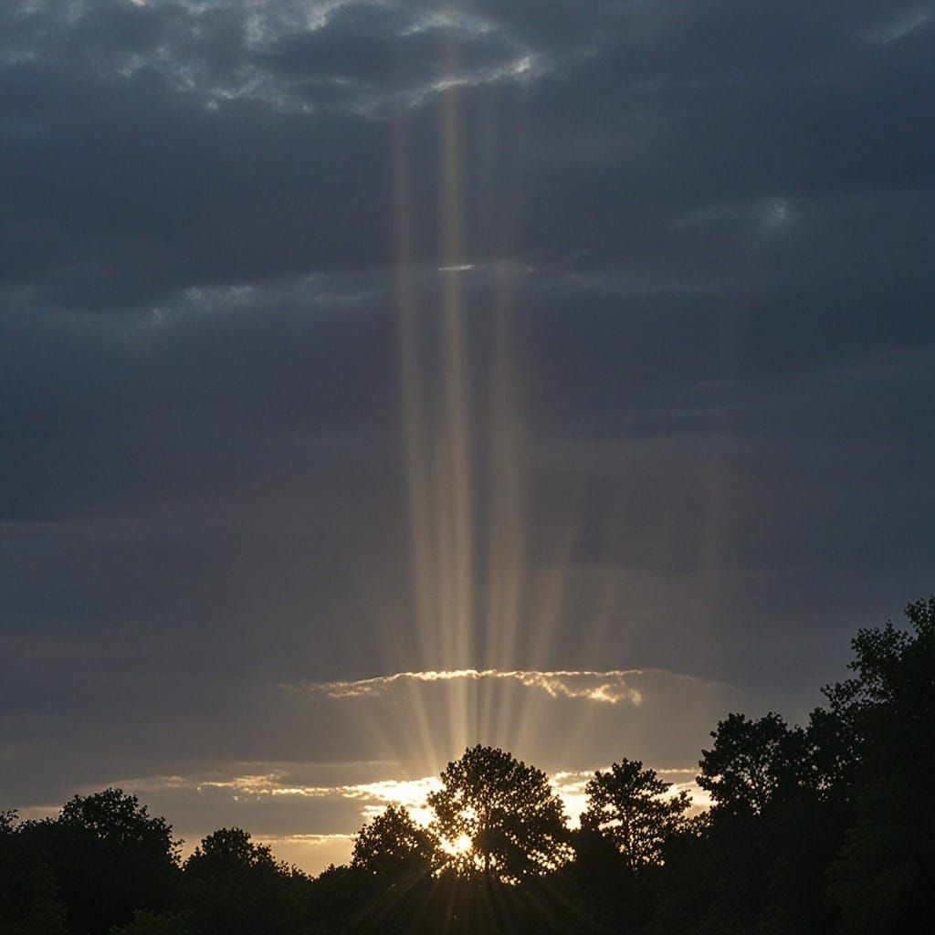 Spectacular Crepuscular Rays of Sunlight