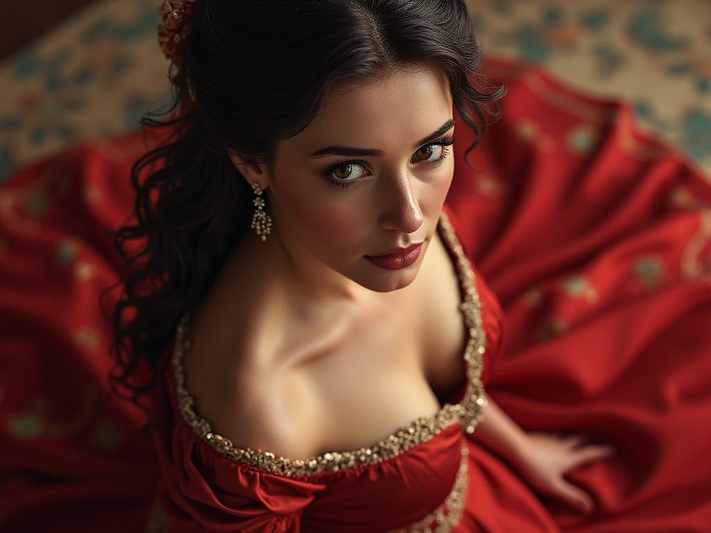 Scarlett O'Hara in Detailed Gone With the Wind Gown