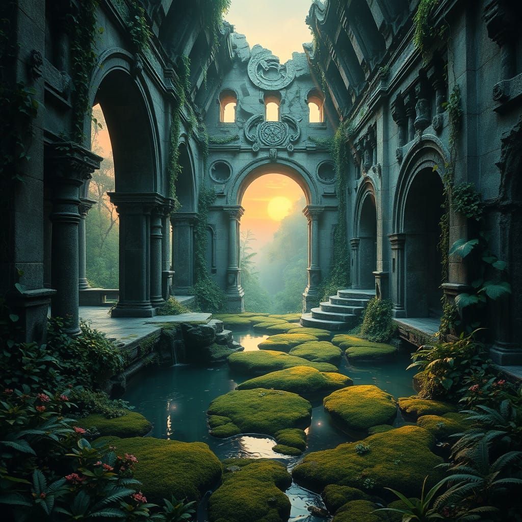 Ancient Jungle Palace Reclaimed by Nature in a Mysterious, S...