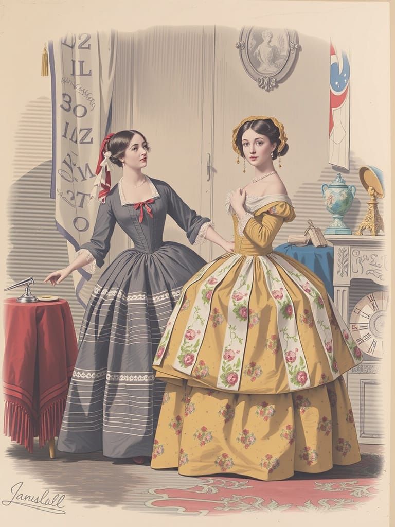 womens fashion 1860