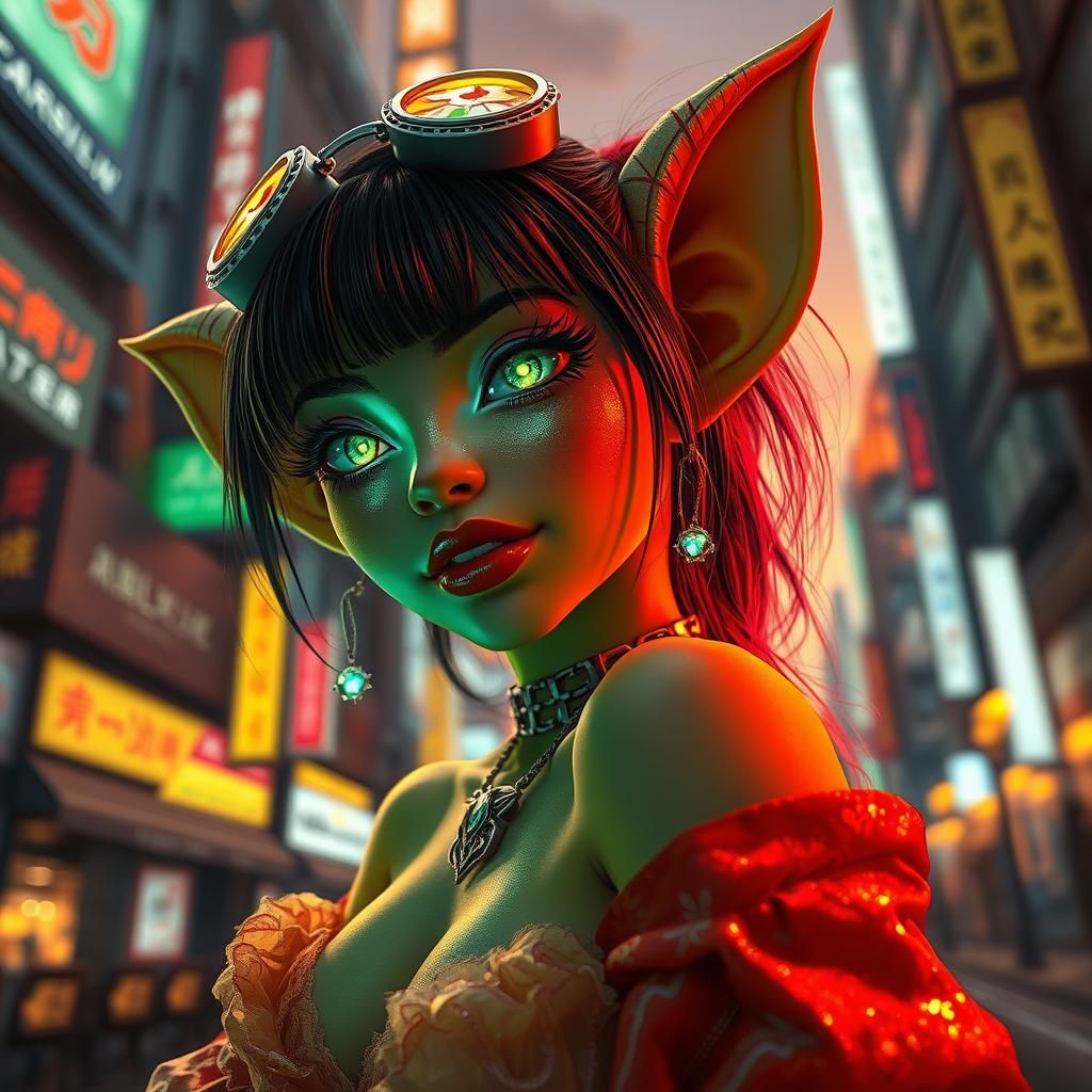 Harajuku Goblin Fashionista in Fantasy Tokyo