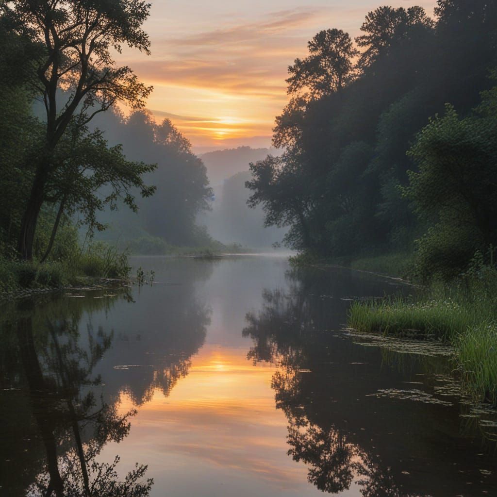 God's Place of Silent Rivers and Whispering Shadows