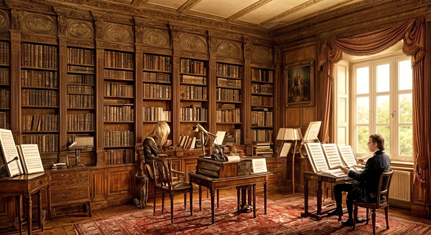 18th Century Study Crafted From Musical Instruments