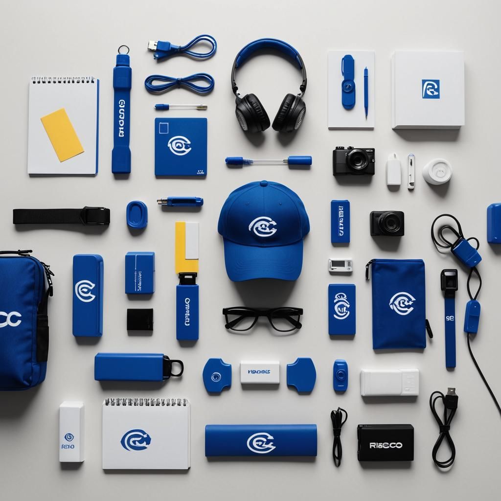 RISCCO Merchandise in Royal Blue and White