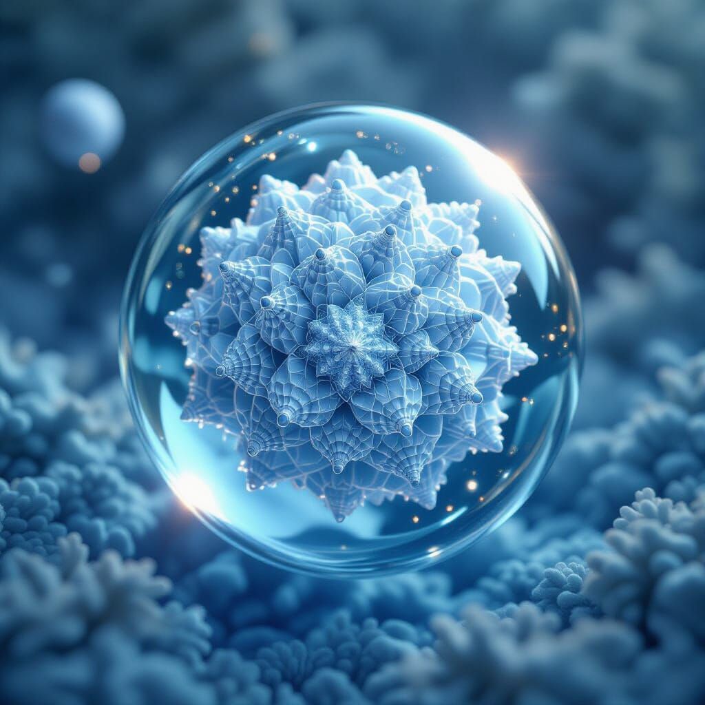 Glowing Mandelbrot Fractal in 3D Unreal Render