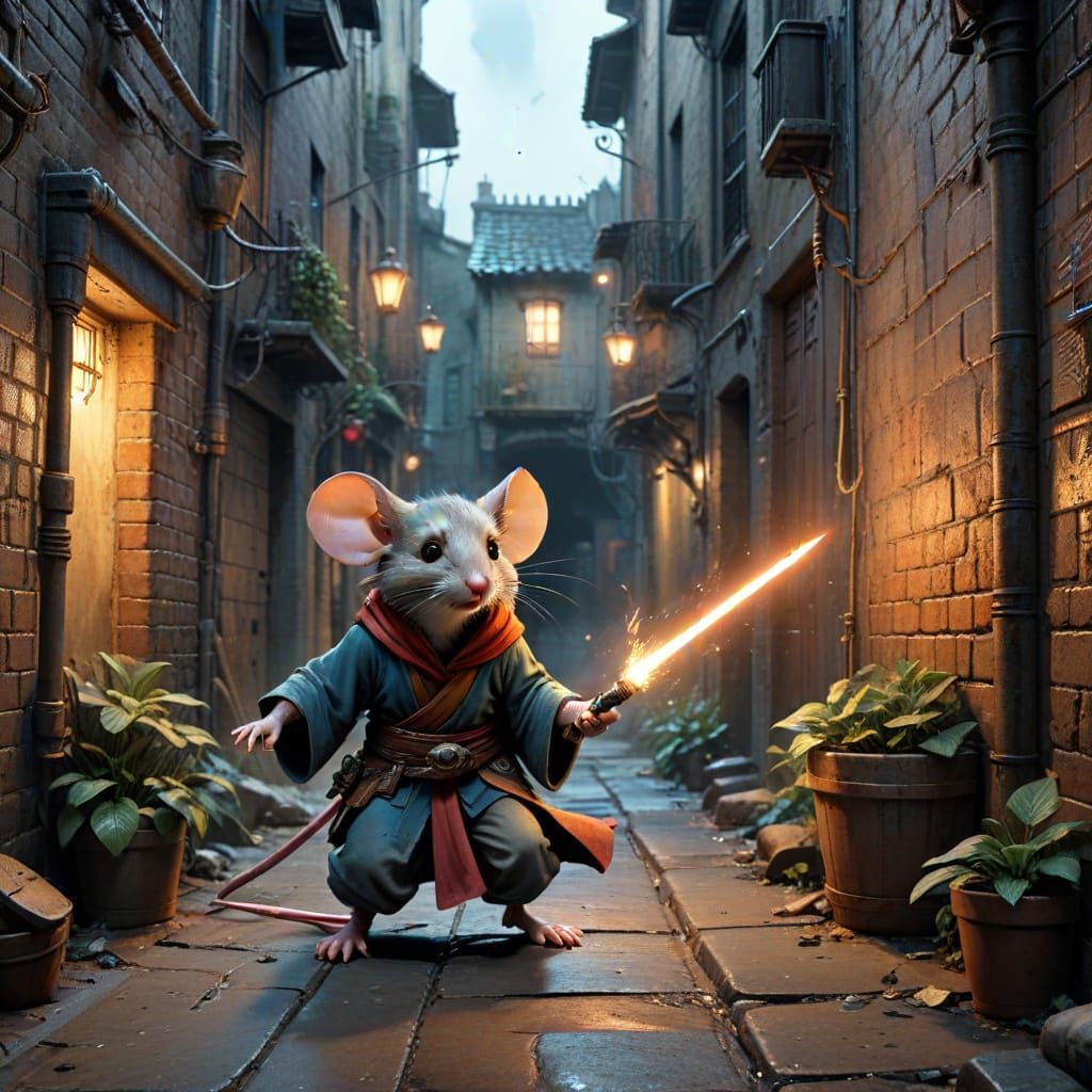 Marty Mouse - Jedi Padawan