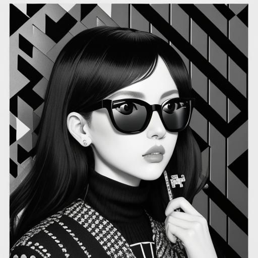 Jigsaw Puzzle Fish Inspired by Charcoal Drawing