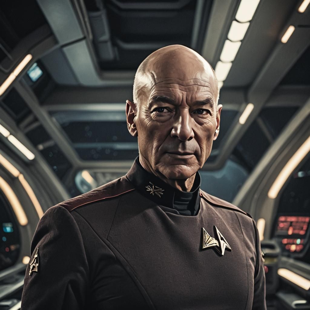 Captain Picard on the Bridge: Cinematic Star Trek