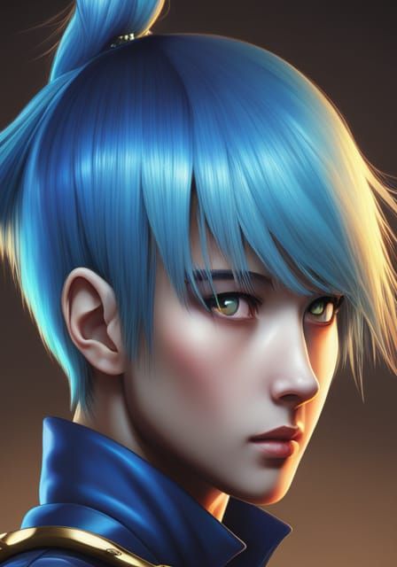Anime Character Portrait in Hyper-Realism Style