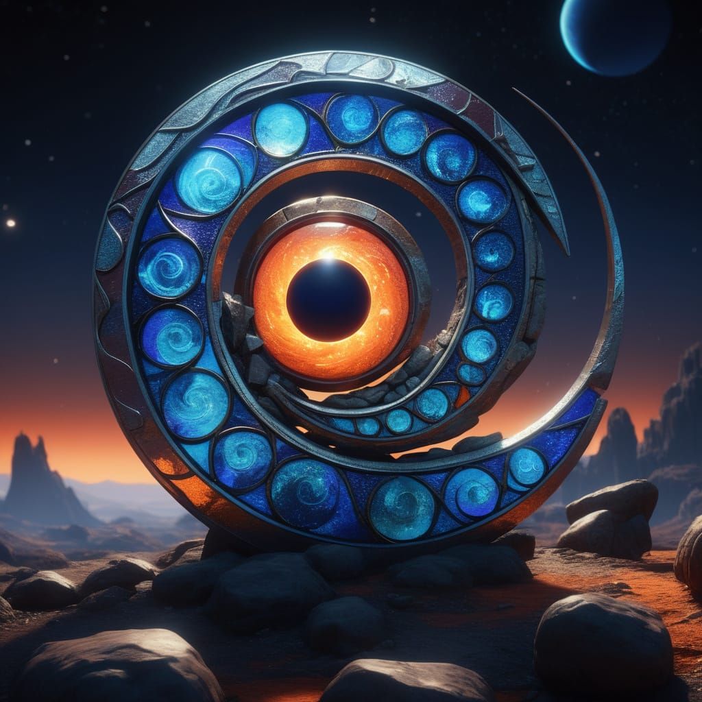 Cosmic Serpent Spirals Around Rocky Planet