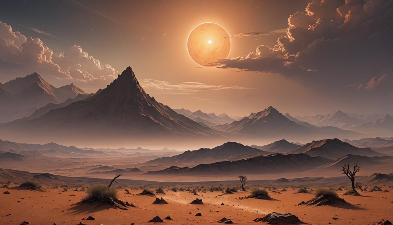 Proxima Centauri b: Desert Planet Artwork