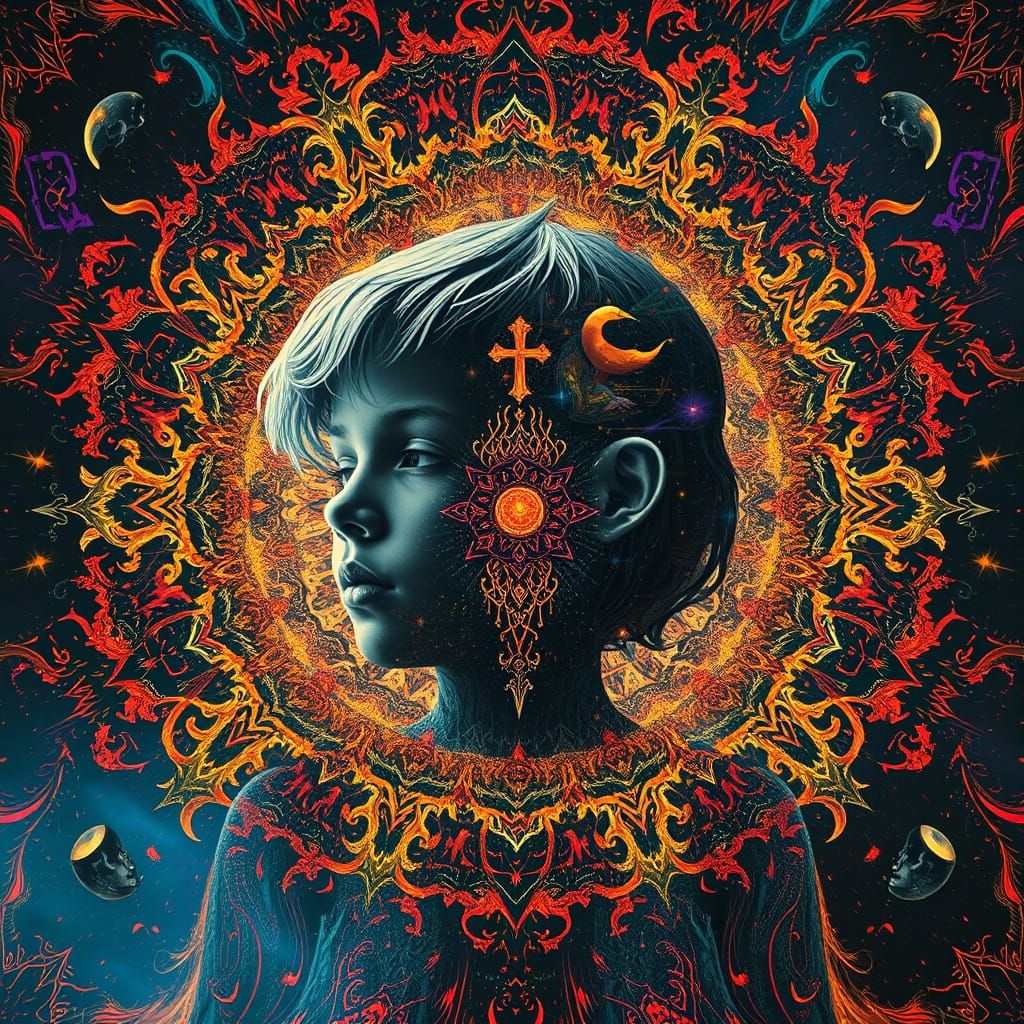 Fractured Gothic Dreamscape: Opulent and Spiritual