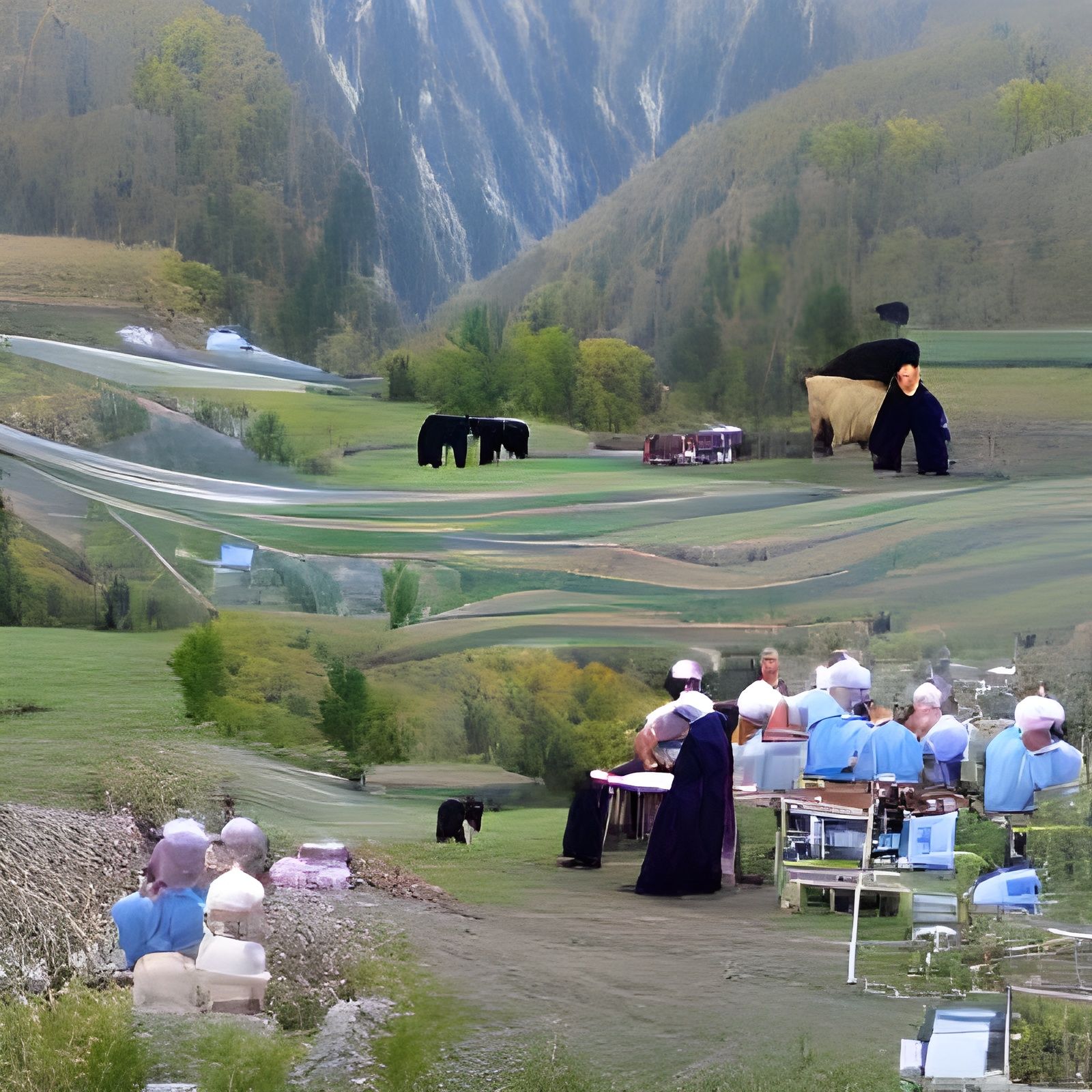 Amish Bear's Musical Valley
