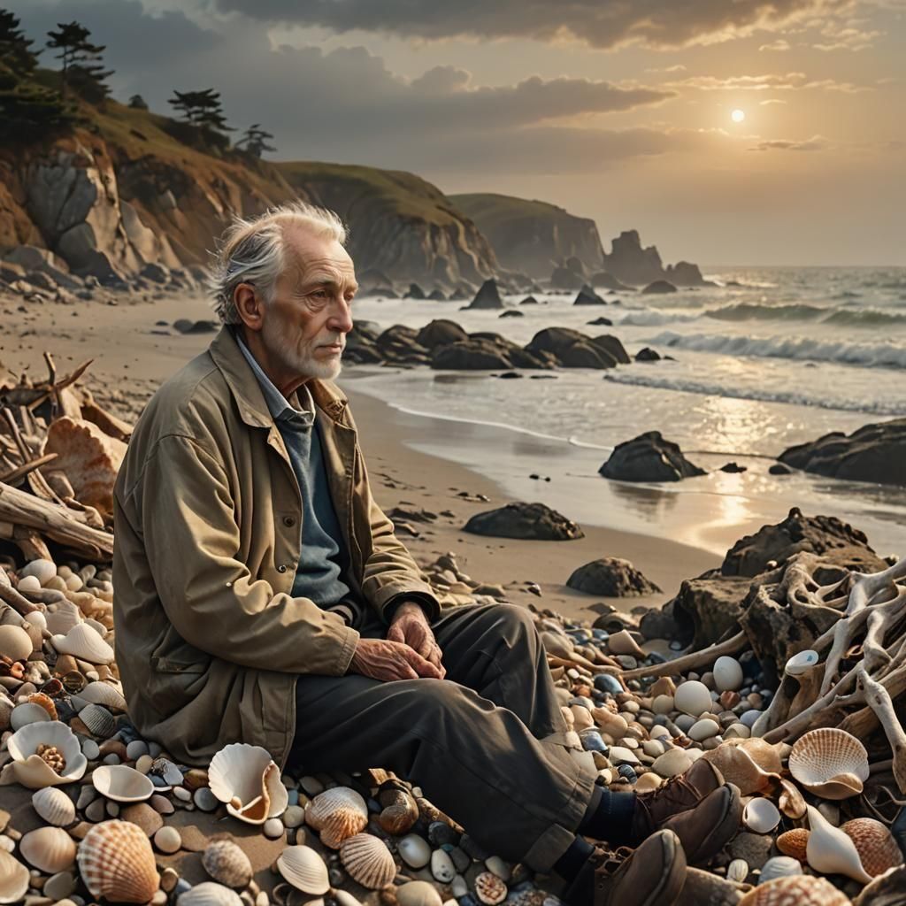 Contemplative Abstract Artwork on Life's Meaning