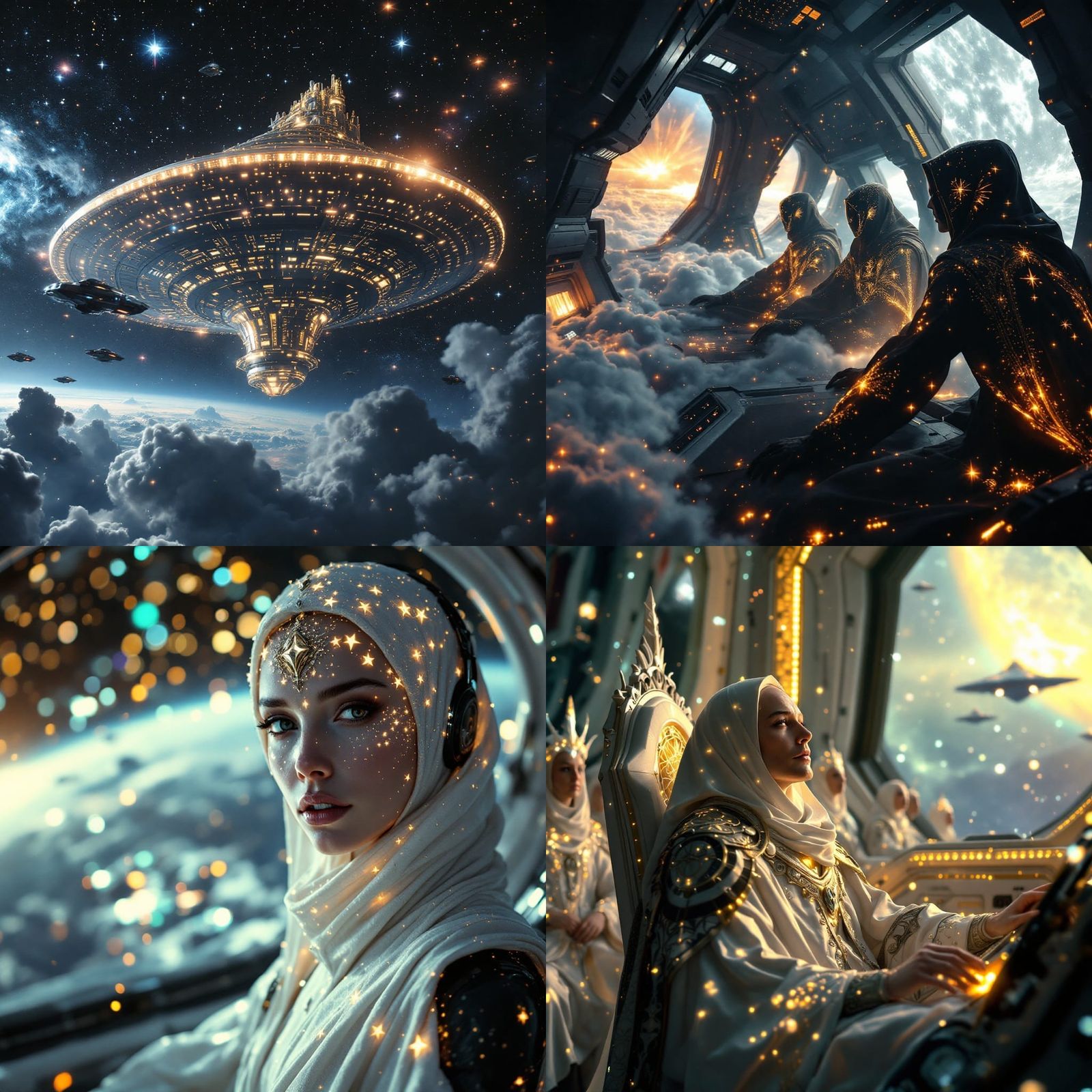 Ethereal White Ashtar Command in Cinematic 8K Glory