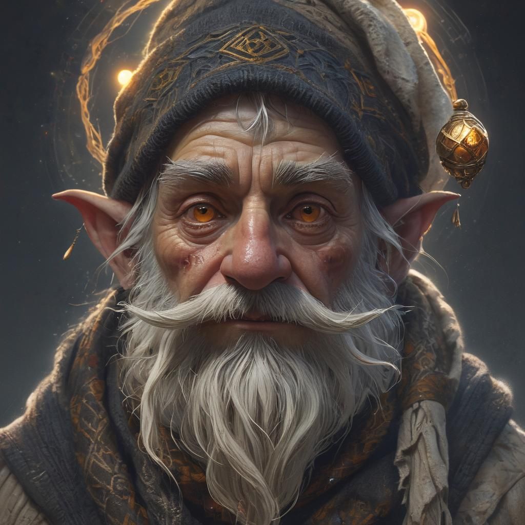 Grizzled Gruff Gnome Fey Warlock