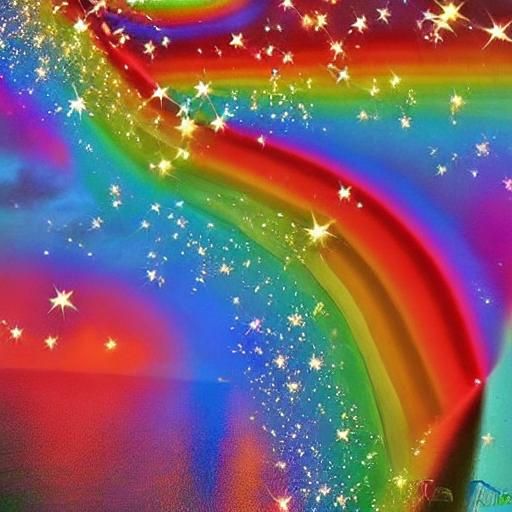 Pot of Gold at Rainbow's End: A Lucky Scene