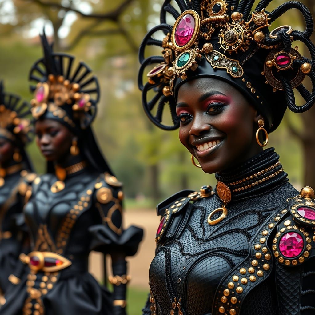 Futuristic Land Art Fashion Show in Central Park